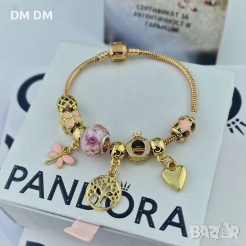 Гривна “Pink Blossom Tree” Пандора стил