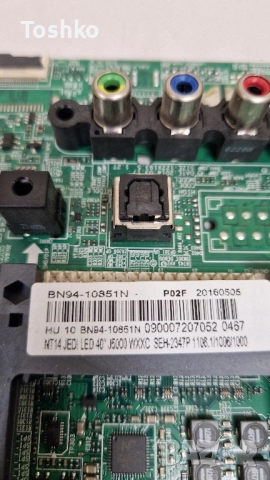SAMSUNG UE40J5000AW MAIN BOARD BN41-02098B BN94-10851N POWER BOARD BN44-00852A PANEL CY-JJ040BGNV8H, снимка 3 - Части и Платки - 51643724