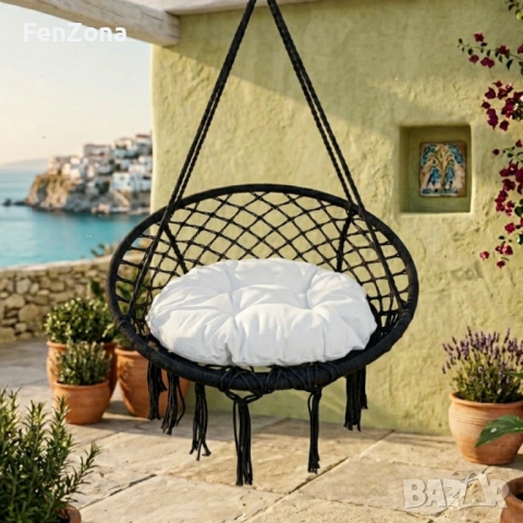 Висяща градинска люлка, с възглавница или без, снимка 11 - Други - 54227547