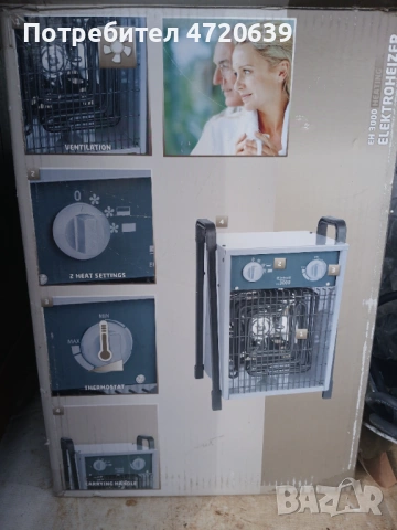 Калорифер - електрически, снимка 2 - Отоплителни печки - 53241712