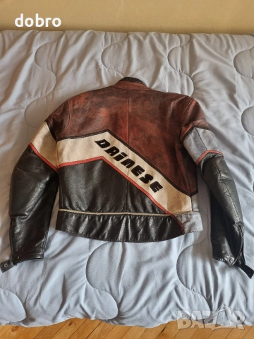 dainese кожено яке за мотор moto vintage cafe race 