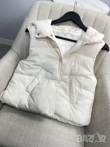 MANGO къс елек / грейка в бежово