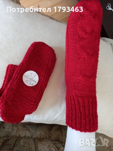 Ръчно плетени дамски чорапи размер 39, снимка 1 - Дамски чорапи - 39669964