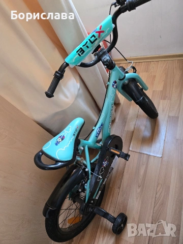 Чисто НОВО-BYOX Велосипед DEVIL 16" ТЮРКОАЗ , снимка 2 - Детски велосипеди, триколки и коли - 54125475