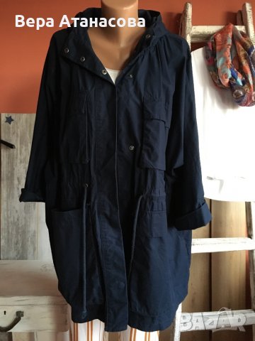 🔵💄🔥Тъмносиня парка в свободна кройка🔷oversized💎19 лв., снимка 1