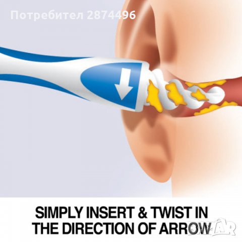1717 Уред за почистване на уши Smart Swab с 16 накрайника, снимка 5 - Други - 30906108