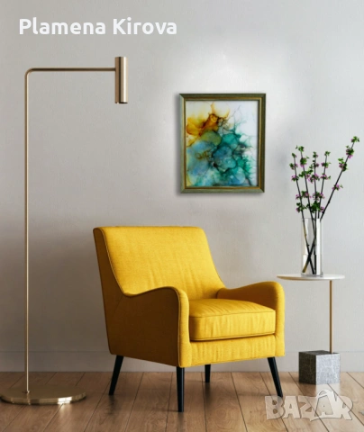 Абстрактна картина "Сапунен сън" | Ръчна изработка