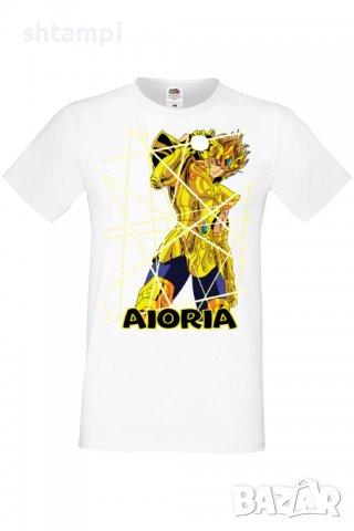 Мъжка тениска Saint Seiya Leo Aiolia 02,Анимация,игра,Празник,Повод,, снимка 3 - Тениски - 38122953