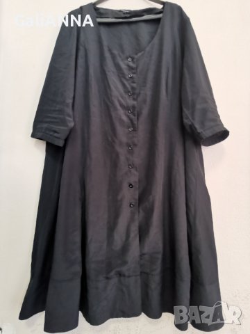 СТРАХОТНА ЕФИРНА РОКЛЯ-РИЗА 2XL-3XL, снимка 3 - Рокли - 42224970