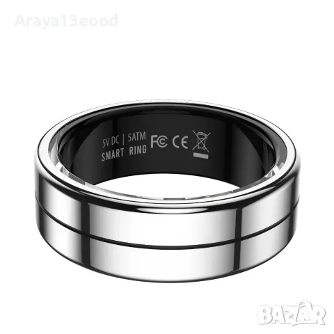 R04 Smart Ring – смарт пръстен с измерване на пулс, кислород, сън и физическа активност, размер 10, снимка 3 - Смарт гривни - 56165382