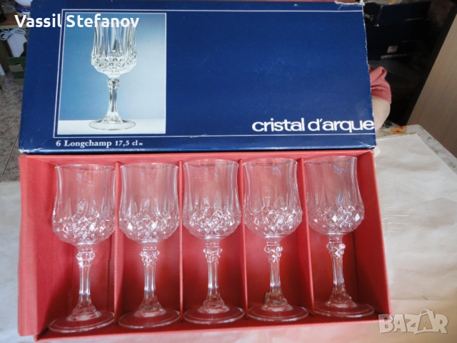Кристални чаши  Френски оргинал, снимка 10 - Сервизи - 52529902