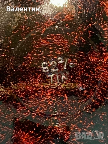 #0004# Старинна бульотка – калай, ръчно рисувана, Холандия (Tiel), снимка 6 - Прибори за хранене, готвене и сервиране - 50466484