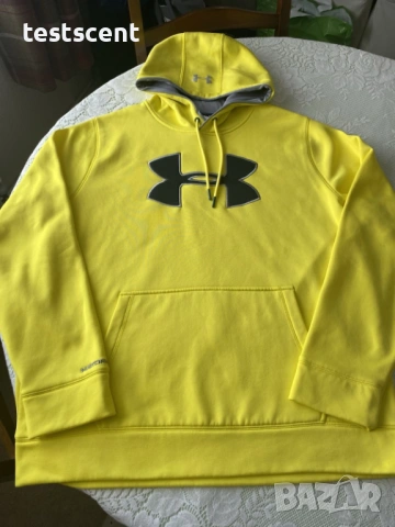 Мъжки суичър Under Armour Storm1 Hoodie XL (Лимитиран / Discontinued модел) ярко жълт Xlarge, снимка 2 - Суичъри - 54011628