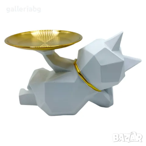 Статуя на котка с поставка, подарък, сувенир, декорация, снимка 3 - Декорация за дома - 47688007