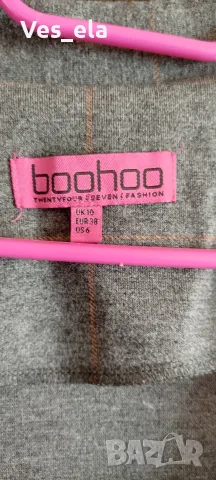отворена дълга жилетка с колан марка Boohoo, снимка 3 - Жилетки - 55873088