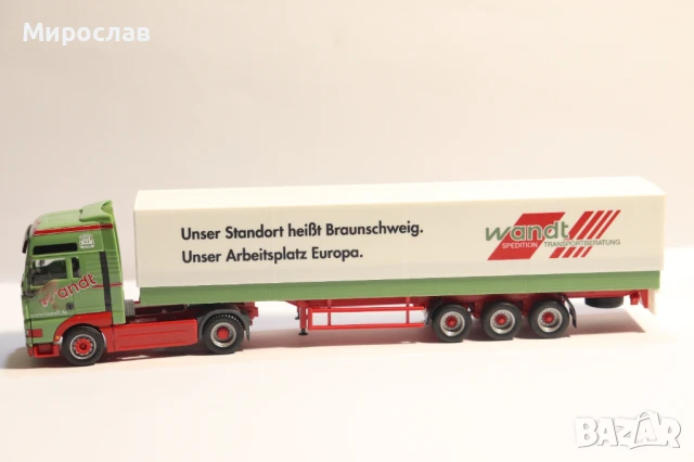 HERPA H0 1/87 MAN ВЛЕКАЧ KАМИОН МОДЕЛ TIR