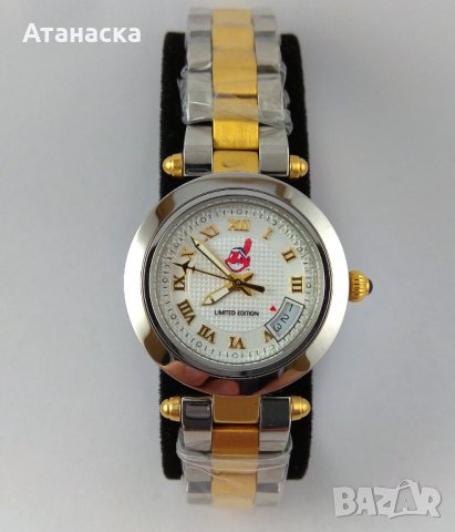 Cleveland Indians - чисто нов английски дизайнерски часовник, снимка 1 - Дамски - 28299230