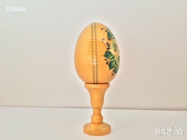 Великденско яйце, дървено №1 - златисто, снимка 8 - Декорация за дома - 38194686