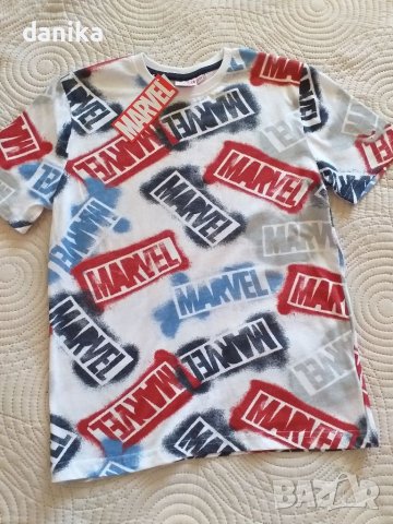 Лот къс панталон / бермуди с колан и тениска MARVEL 134 / 140, снимка 7 - Детски къси панталони - 37681220