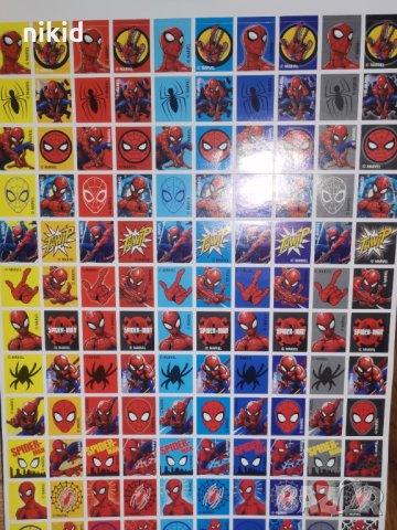 200 бр Спайдърмен Spiderman книжка албум самозалепващи лепенки стикери, снимка 4 - Други - 35248001