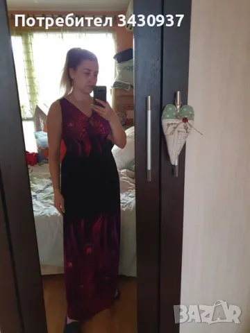 Рокля с v- образно деколте, снимка 3 - Рокли - 49087486