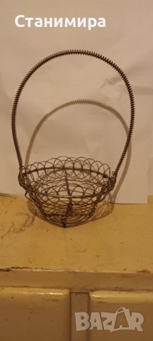 метална кошничка декоративна