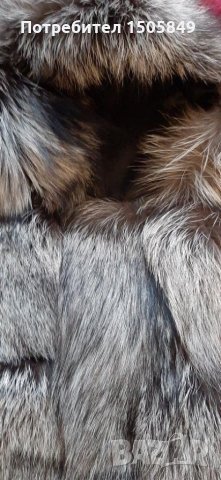 Елек от сребърна лисица, снимка 4 - Елеци - 30945334