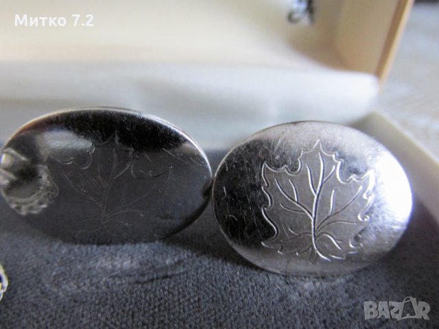  сребърни ръкавели, снимка 5 - Други - 29482334