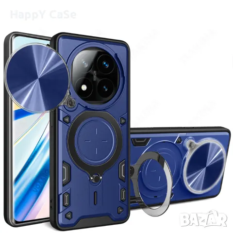 Xiaomi Redmi Note 14 Pro+ / 14 Pro / 14 / 14S / GIANT RING Удароустойчив кейс калъф гръб с пръстен, снимка 7 - Калъфи, кейсове - 48576947