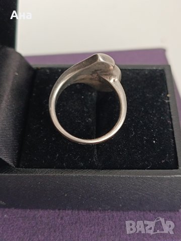  Красив сребърен пръстен със седеф 1НS, снимка 10 - Пръстени - 44389294