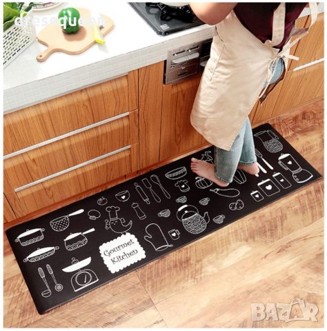 2758 Водоустойчива пътека за кухня от мемори пяна от 2 части, снимка 16 - Аксесоари за кухня - 30528636