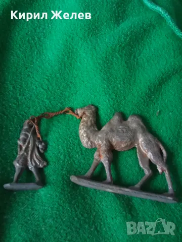 АРАБСКИ ВОИН с КАМИЛА 2 ОЛОВНИ СТАРИ ФИГУРКИ за КОЛЕКЦИЯ 9059, снимка 4 - Колекции - 34528970