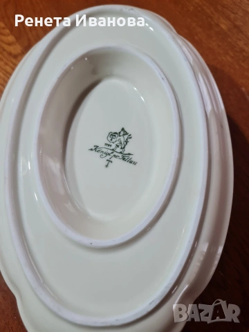 Прекрасна, винтидж порцеланова сосиера , снимка 4 - Антикварни и старинни предмети - 53955125