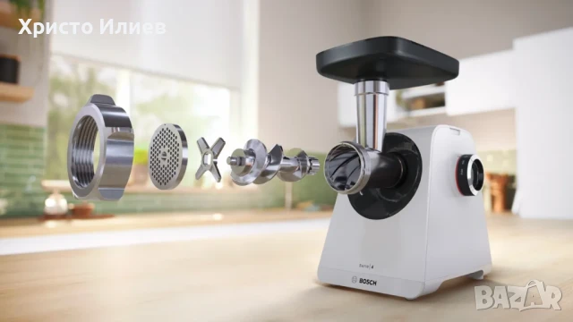 Месомелачка Bosch MultiPower MFWS420W Серия 4, снимка 4 - Месомелачки - 51215981