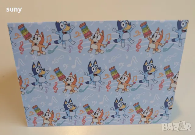 Персонализирана 3Д картичка/покана Блуи и Бинго, снимка 3 - Други - 49482103