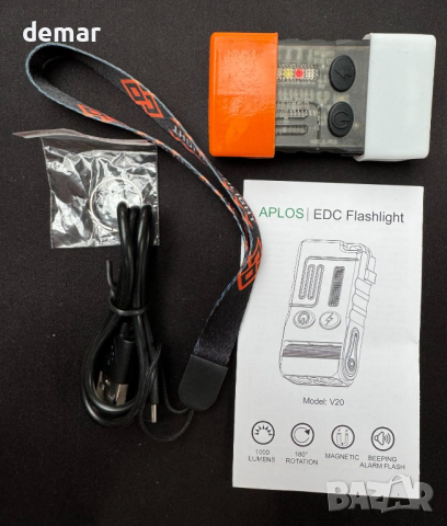 APLOS V20 Малко мощно EDC фенерче с многоцветна COB светлина, , снимка 11 - Къмпинг осветление - 44583093