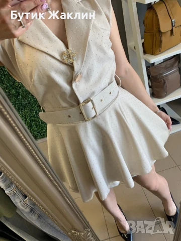 Изискан дамски гащеризон обсипан с камъни, снимка 1