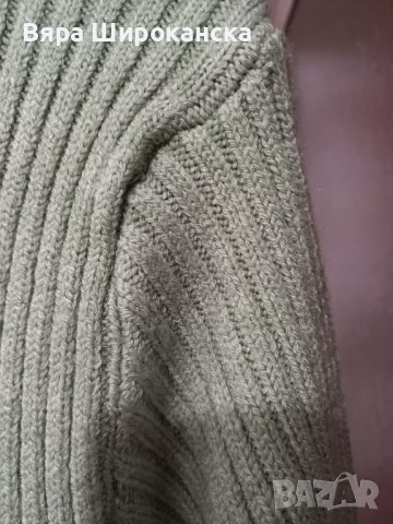 Плътно плетено поло цвят резеда. Размер М. , снимка 3 - Блузи с дълъг ръкав и пуловери - 40521745