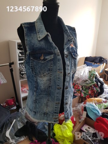 Нов дънков елек, снимка 2 - Елеци - 40529998