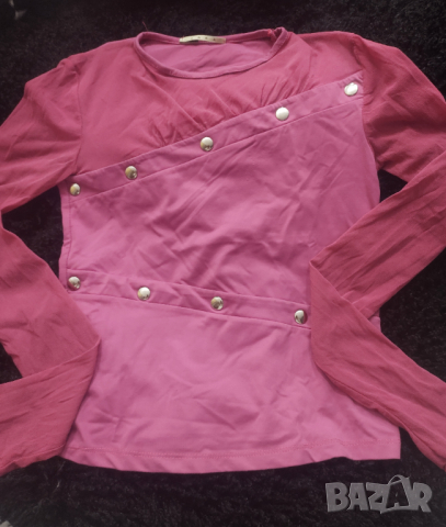 Розова блузка с мрежички