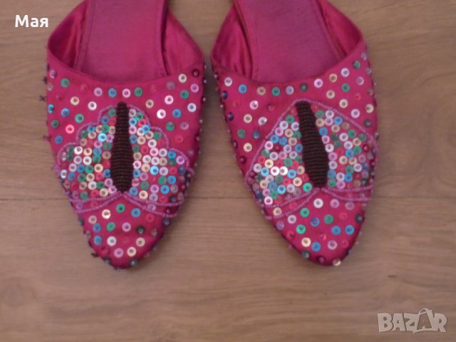 Пантофки с бродирани пайети, № 38,