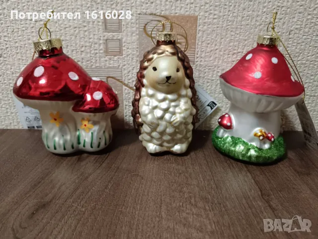 Красиви стъклени играчки за елха., снимка 7 - Декорация за дома - 47816529