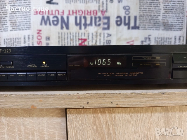 "Pioneer"F-223AM/FM Stereo Tuner, снимка 4 - Ресийвъри, усилватели, смесителни пултове - 54214527