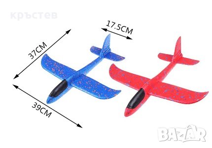 Детски самолет играчка от пяна стиропор, снимка 2 - Влакчета, самолети, хеликоптери - 29649757