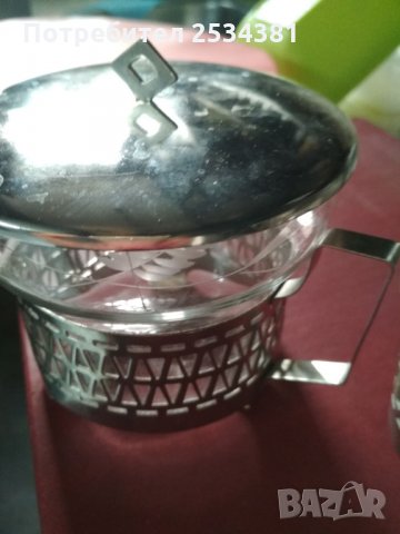 Сервиз за  чай или кафе , калиево стъкло тънкостенно , снимка 5 - Сервизи - 29851207