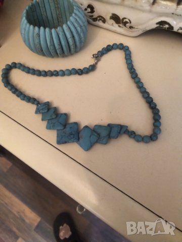 РЕТРО ОГЪРЛИЦА АРТ ДЕКО РЪЧНА ИЗРАБОТКА  НАМАЛЕНА, снимка 5 - Колиета, медальони, синджири - 42798272