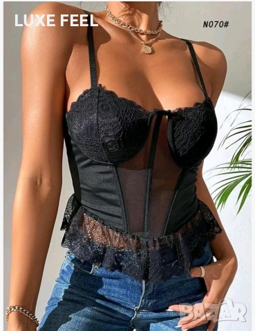 🔥Дамски Дантелени Бюстиета-XS,S, M 