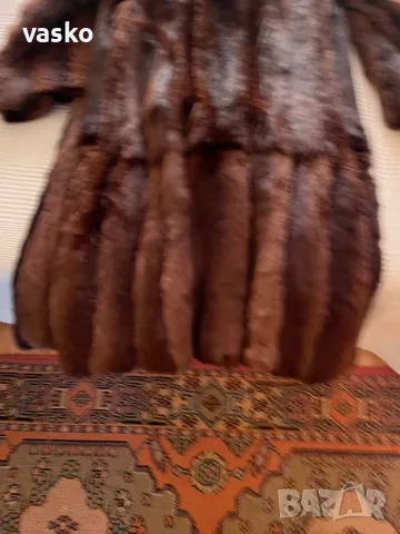 Дълго дамско палто естествено, снимка 8 - Палта, манта - 49356002