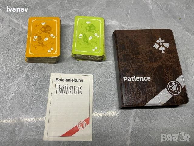 Ass-Spiele Patience двойно тесте мини карти с оригинален калъф, снимка 3 - Карти за игра - 53951272