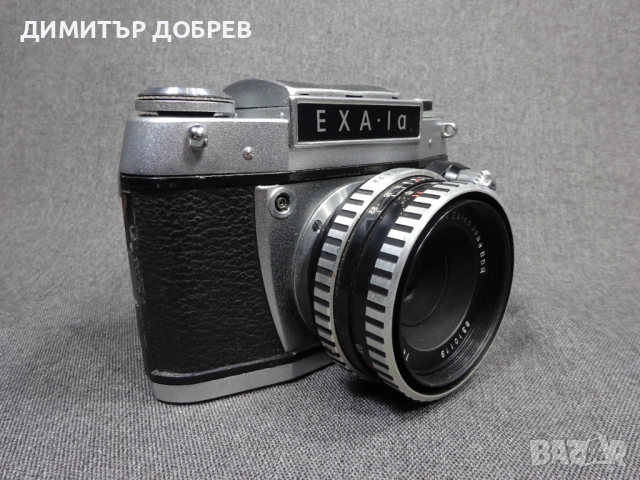 СТАР РЕТРО СОЦ ГДР DDR SLR ФОТОАПАРАТ EXA IA С ШАХТОВ ВИЗЬОР + CARL ZEISS TESSAR, снимка 4 - Фотоапарати - 53943211